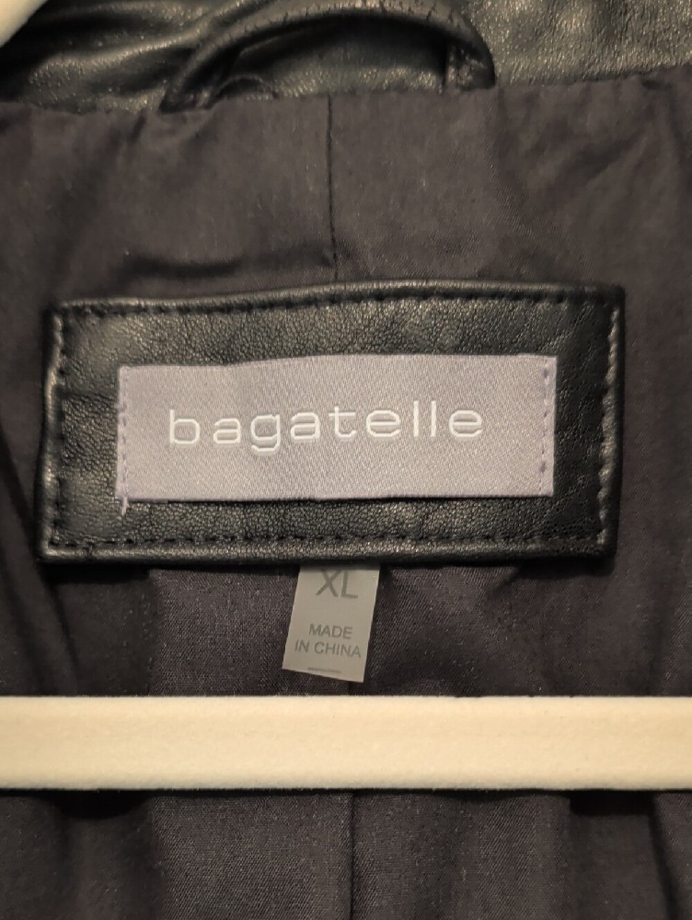 Bagatelle Black Leather Moto Jacket - Picture 2 of 5
